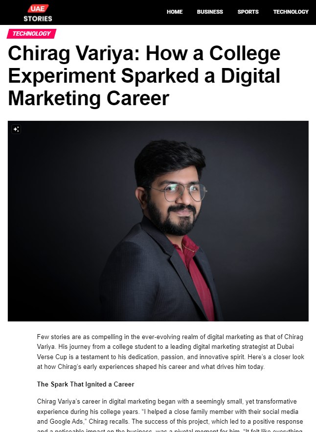 UAE Stories article